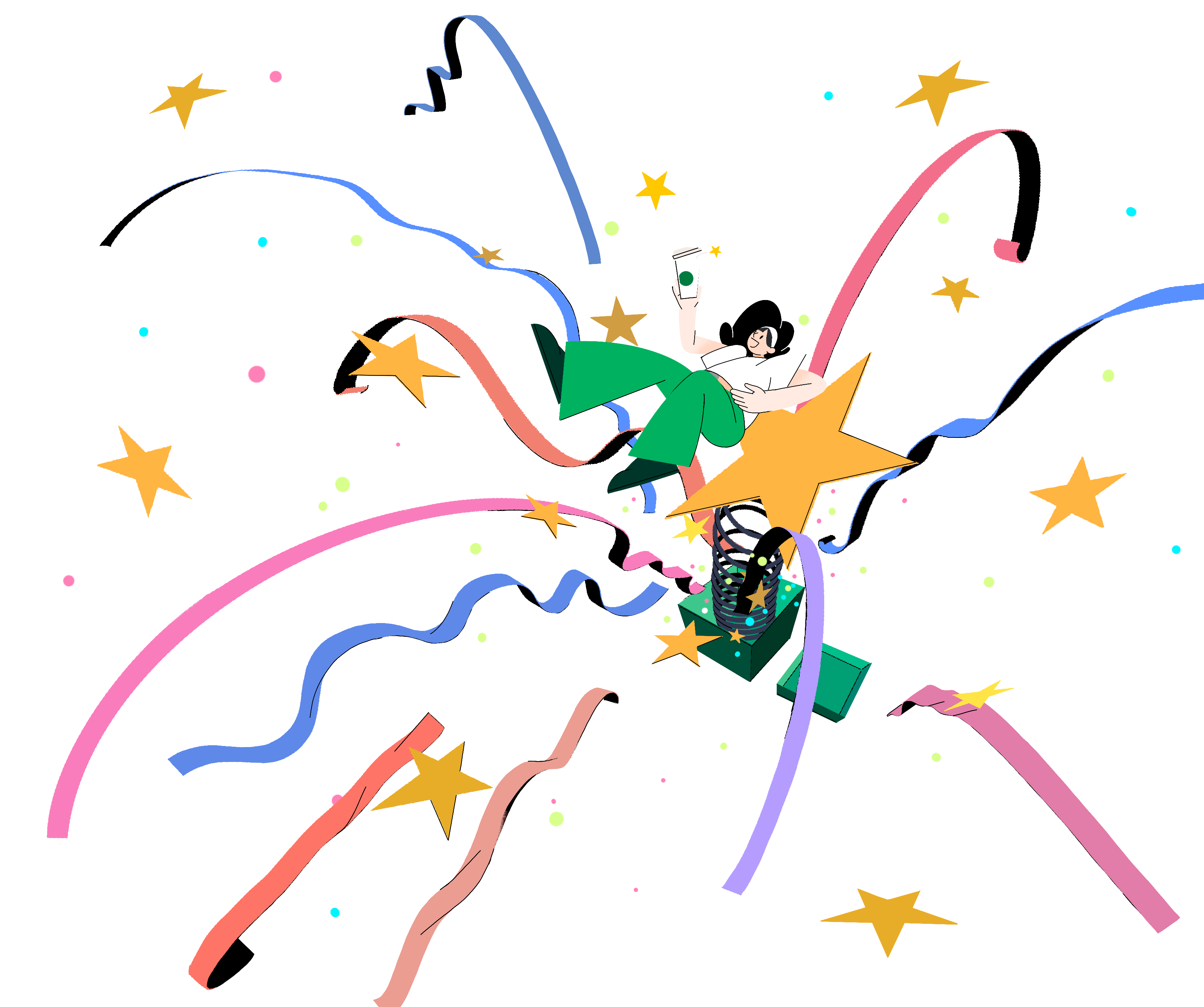 Horizontal illustration